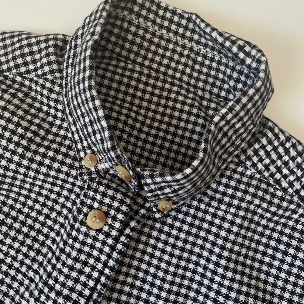 Plaid button down shirt